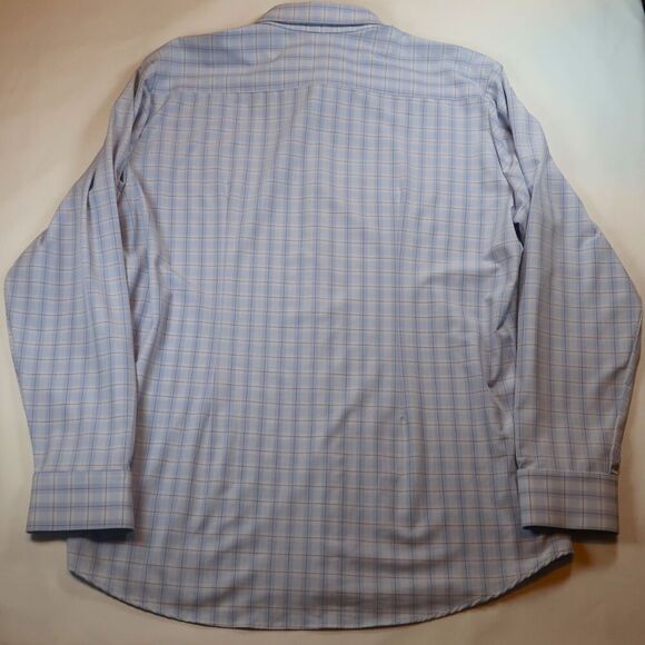 Mizzen Main Mens 2xl Trim Fit Button Up Long Sleeve Blue American Made Preppy - Picture 3 of 6